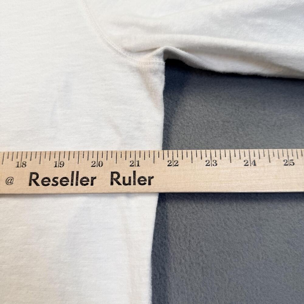 J.Crew Henley Shirt Mens XL White Cotton Long Sleeve Jersey Tee Garment-Dyed - Picture 5 of 9